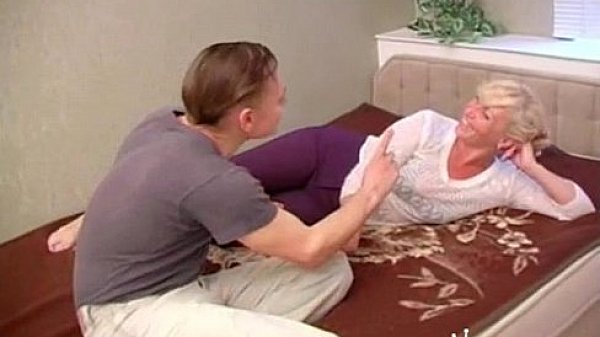 Blonde Russian step Mom and Son  