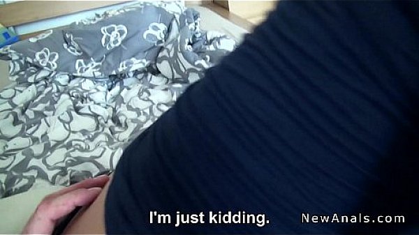 Juicy booty European amateur anal banged in homemade 