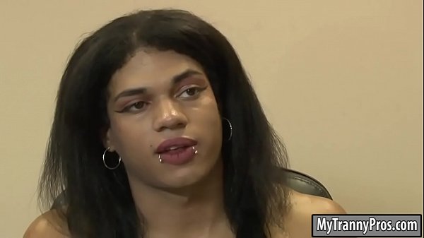 Busty shemale Morena Black anal pounded