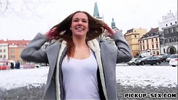 Eurobabe Dominika flashes tits and twat pounded for money  