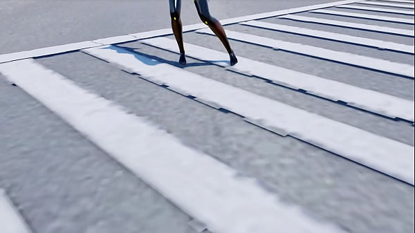 Blonde Girl Dancing in the Street - MMD shiron