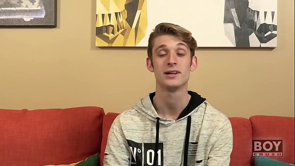 Skinny Twink Stroking His Cock Hard