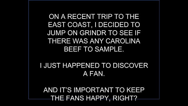 On a recent trip, this faggot cumslut met a fan, got a facial