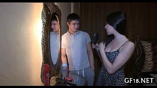 Stare at this brunette hair stranger banging