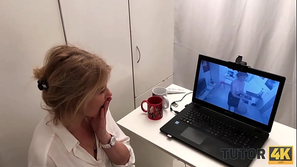 TUTOR4K. Lucky fellow manages to fuck gorgeous lady who is his tutor 