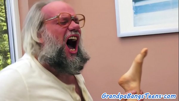 Seductive 18yo euro creampied by a senior