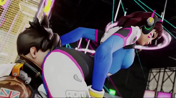 Overwatch D.va Grinds Ass on Tracer's face  
