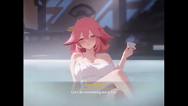 原神 雷電 八重神子 セックス 中出し  