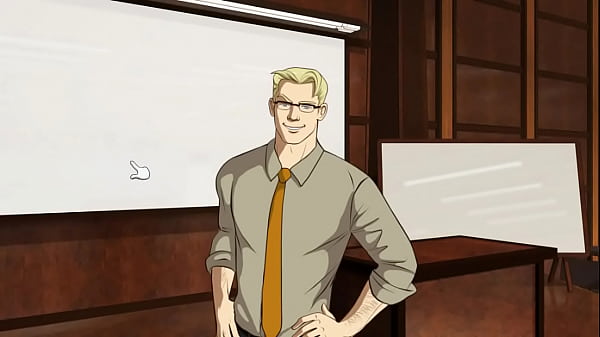 Sleazy student gets fingered by professor in class