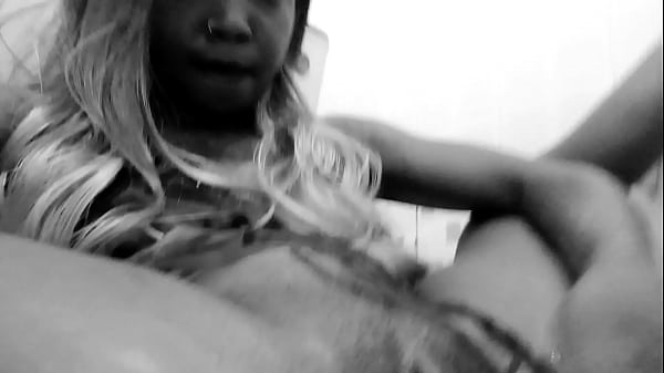 Horny African girl destroys her pussy and squirts hard