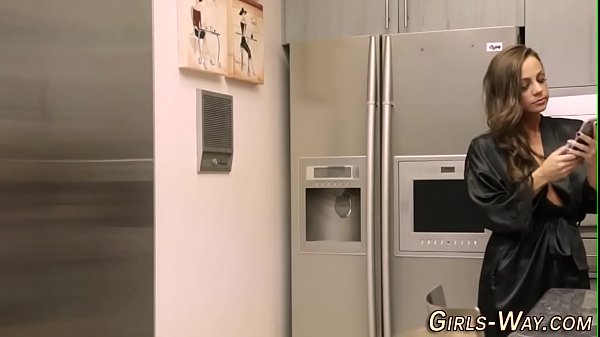 Busty babe licking vag