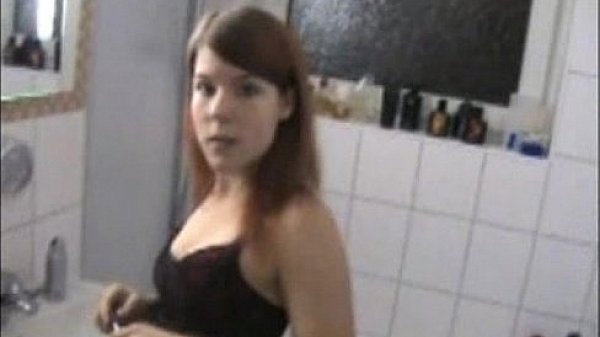 Sweet Young Brunette Bathroom Sex  