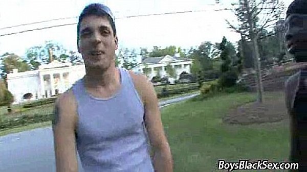 Blacks On Boys - Interracial Hardcore Gay Porn Movie 12