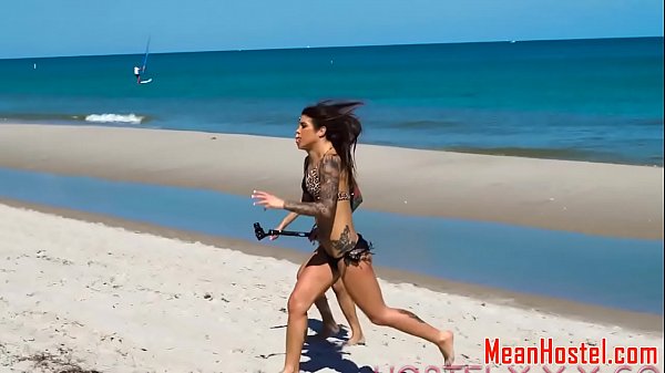 Roughfucked teen dominated in kinky hostel 