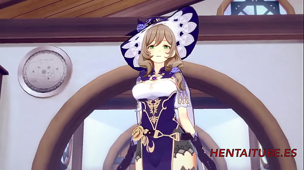 Genshin Impact Hentai - Lisa Sex in her House 1/3  