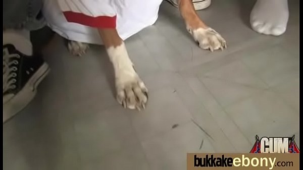 Ebony Gang bang and CUM FEEDING 20