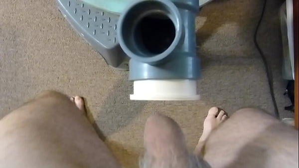 Vacuum Cleaner Suck and Wank with cum