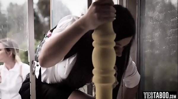 Lucky hobo dude having a threesome with two