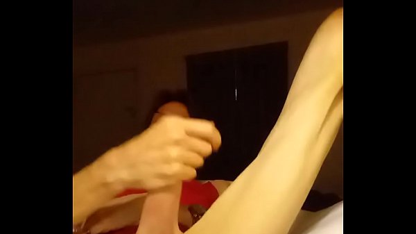 stroking my big cock 