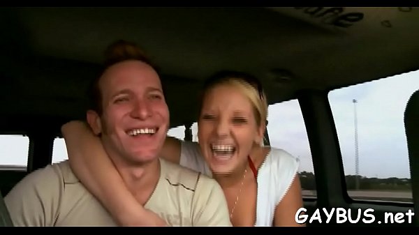 Blindfolded for a homosexual engulfing