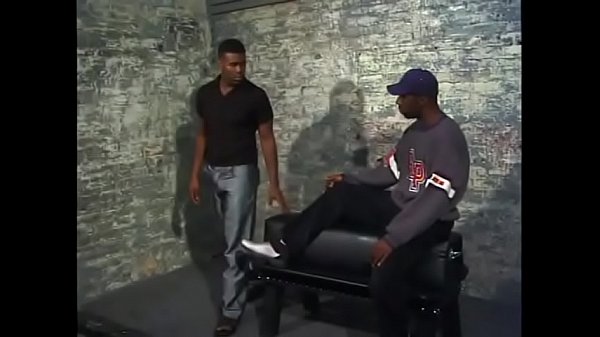 Black gay's arse gets hard penetration barebacked