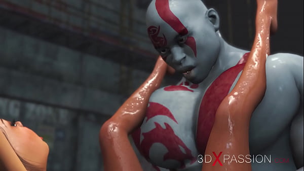 A horny hottie has a big cock in her ass