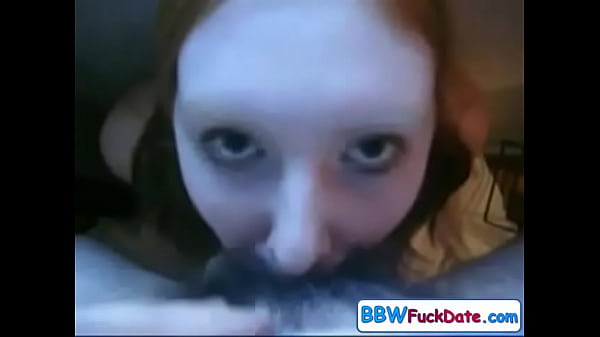 Redhead slut suck dick in public place