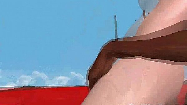 Foxy 3D brunette babe fucked hard by an ebony stud