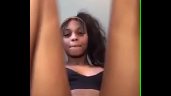 Black girl showing off on peri  