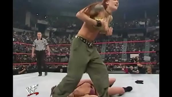 WWE Diva Trish Stratus Stripped To Bra & Panties ( Raw 10-23-2000 )