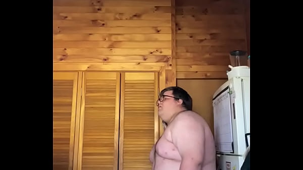 Chubby fucks his ass with 8&rdquo; 