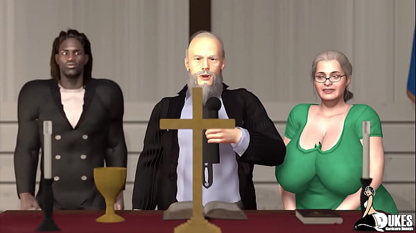 Sexy pro wrestler and old church ladies get fucked in various positions