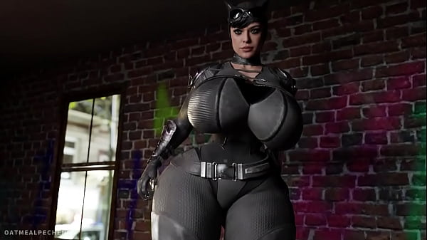 Cat Woman's butt is being destroyed  by creampie from a huge cock