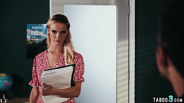 Skinny blonde fucked roughly in the classroom 