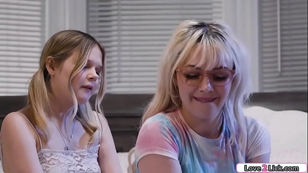 Petite teen confesses shes a lesbian and her bff kisses her.The big tits blonde gives her oral sex and the 19yo babe fingers her hairy pussy.They trib 