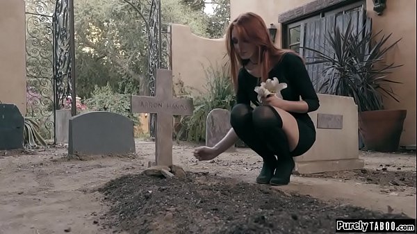 Redhead filled with remourse when she hears ghostly whispers and finds her friends necklace.Seeking answers she goes to the cemetary and sees her undead friends crawl out.They hold her down and shes rubbed.After she throats shes fucked and facesitted 