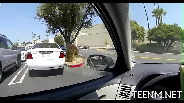 Cute babe succumbs to dudes lusty offer as she give moist fellatio