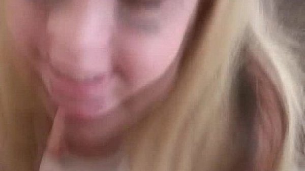 Blonde Teen Makes Boyfriend's Cock Explode