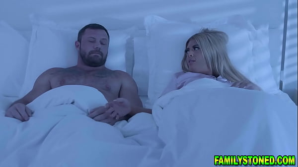 BIanca Bangs gets caught masturbating again by her stepdad