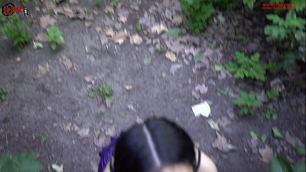 Sissi sucks my cock in public