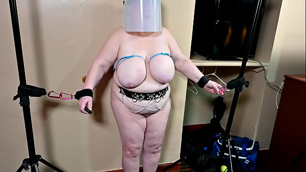 Mature BBW BDSM tit usage with slow motion 2020.03.14