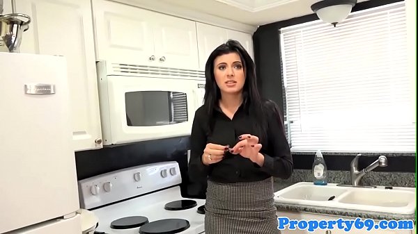 Real tenant doggystyled by landlord