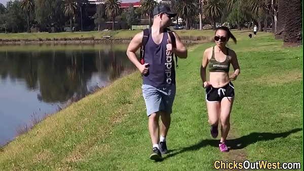 Aussie gf gets ass rimmed