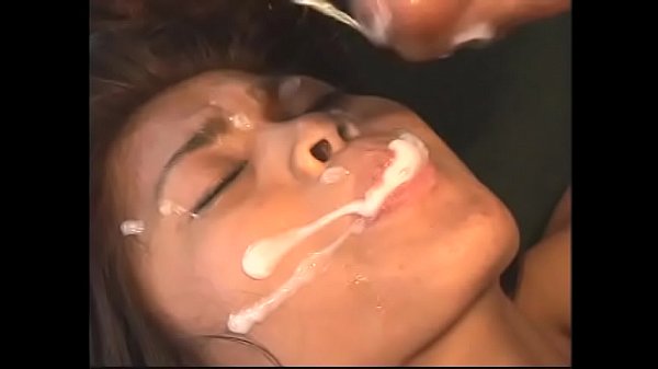 Cute asian chick with small tits sucks two cocks and gets fucked on floor