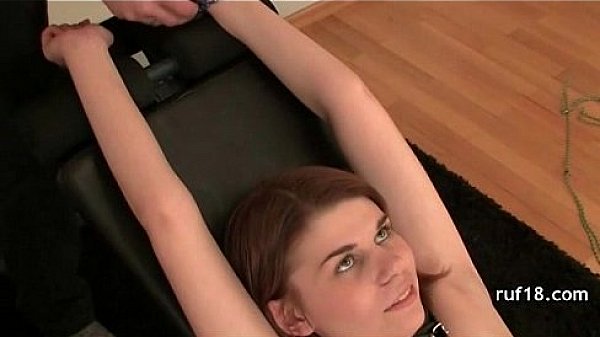 Skinny tight teen with big tits banged in her bathroom