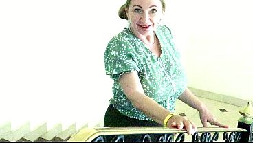 GILF MariaOld with big tits invite you to her room and teasing  