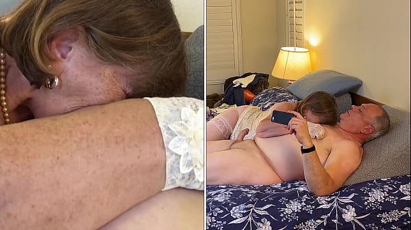 Mature Carmen wonderful cock sucking deep throating old slut 