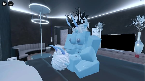 Two blue demons fucking  