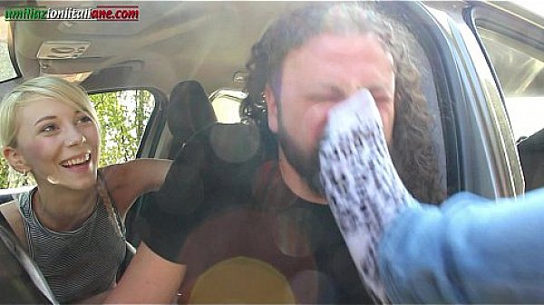 The First Time Of Valeria - Foot Domination Inside the Car