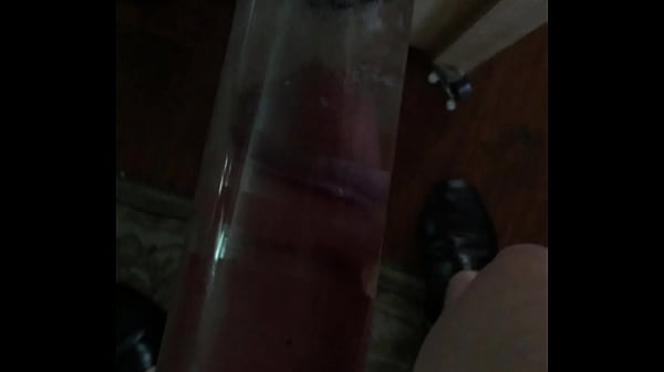 Pumping my cock so much it got stuck  
